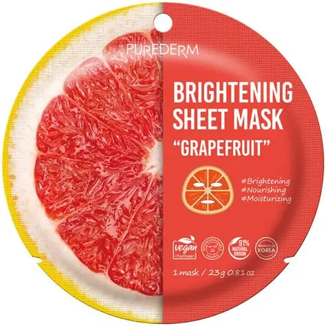 PUREDEM Brightening Sheet mask Grapefruit, 23 g