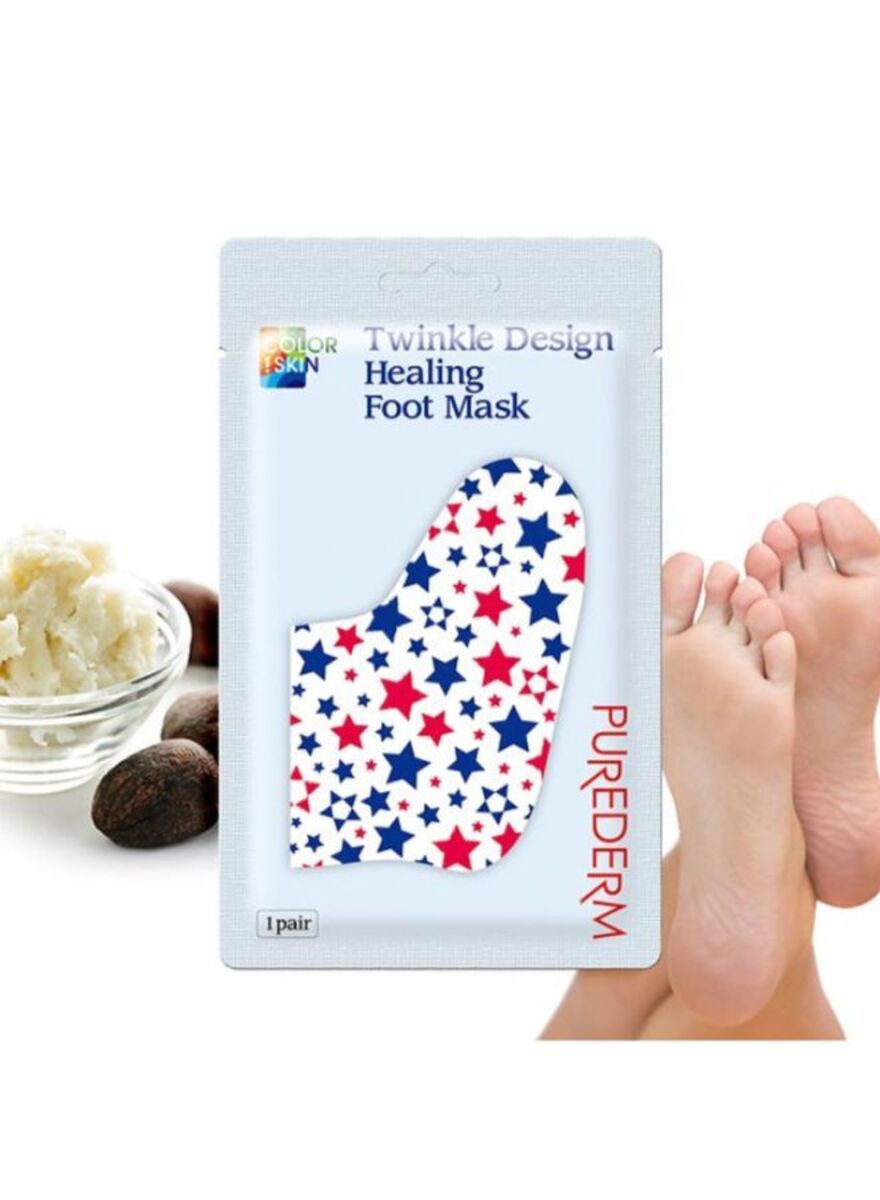 PUREDERM TWINKLE Healing Foot Mask, 1 pair