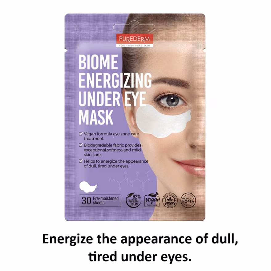 PUREDERM BIOME ENERGIZING Under Eye Mask, 30 pcs. - Image 2