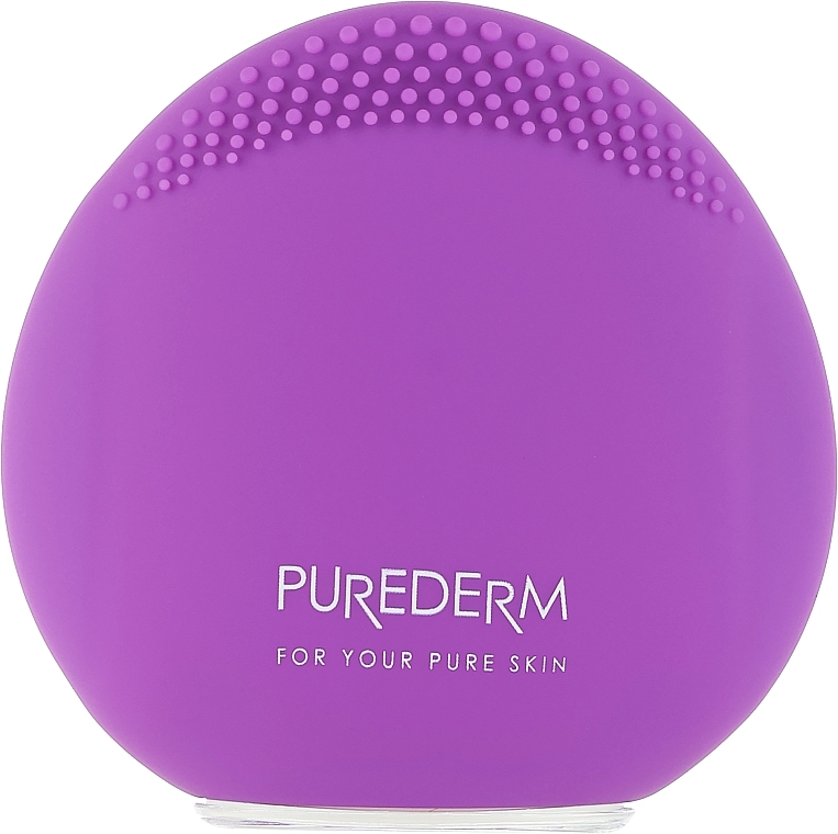 PUREDERM Travel brush for facial Cleansing LAVENDER, 1 pc - Image 2