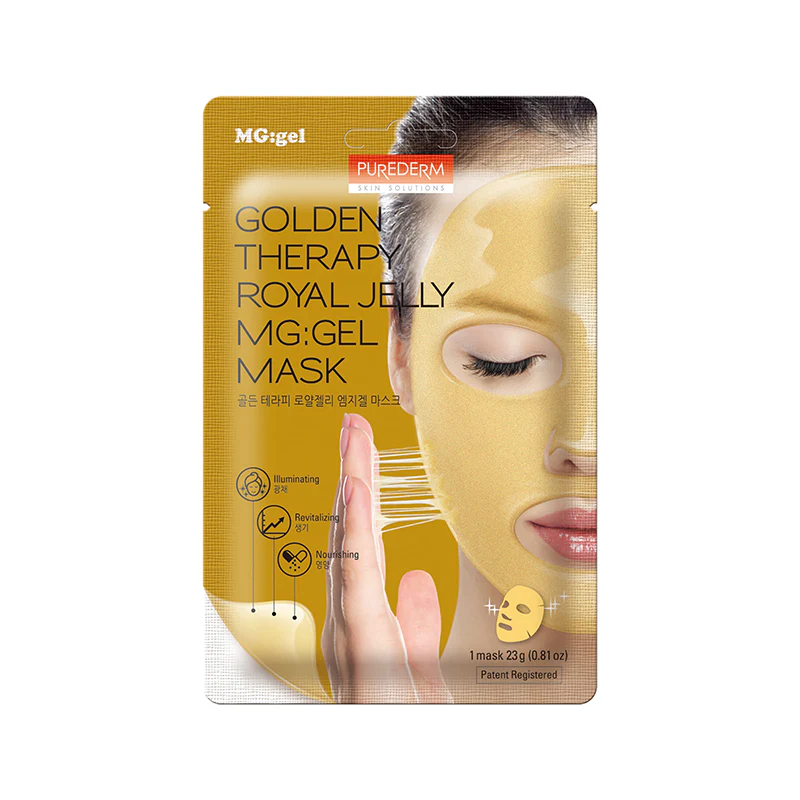 PUREDERM Golden Therapy Royal Jelly MG:Gel Mask, 23 g - Image 3