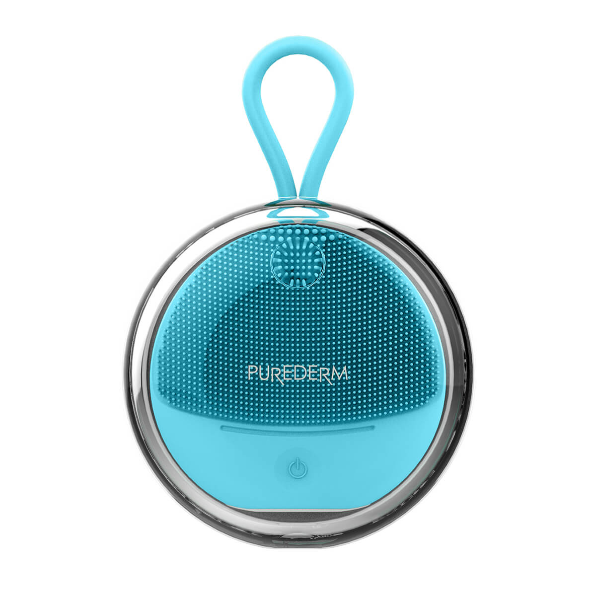 PUREDERM Travel brush for facial Cleansing TURQUISE, 1 pc
