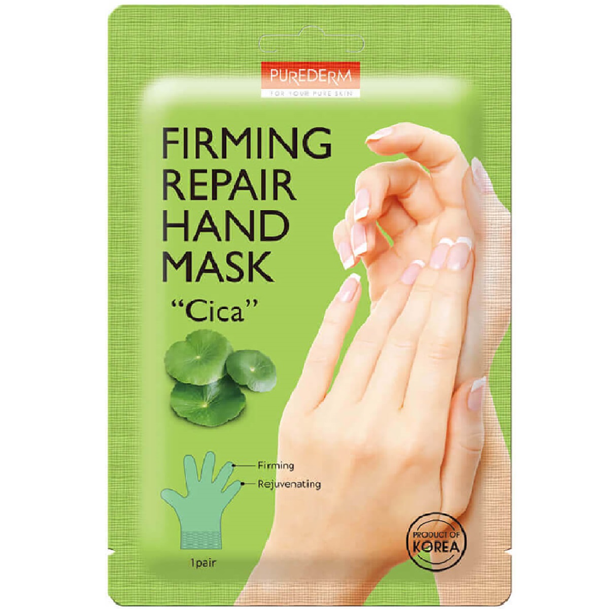 PUREDERM Firming Repair Hand Mask CICA, 1 pair - Image 2