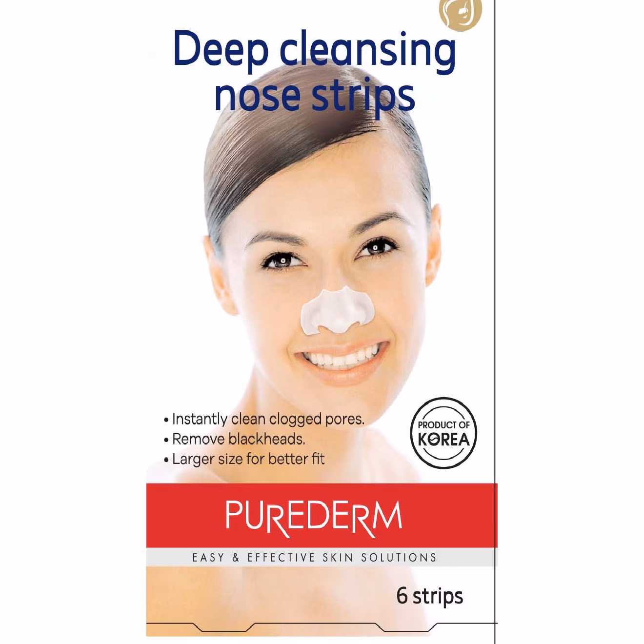 PUREDERM Deep Cleansing Nose Strips, 6 pcs.