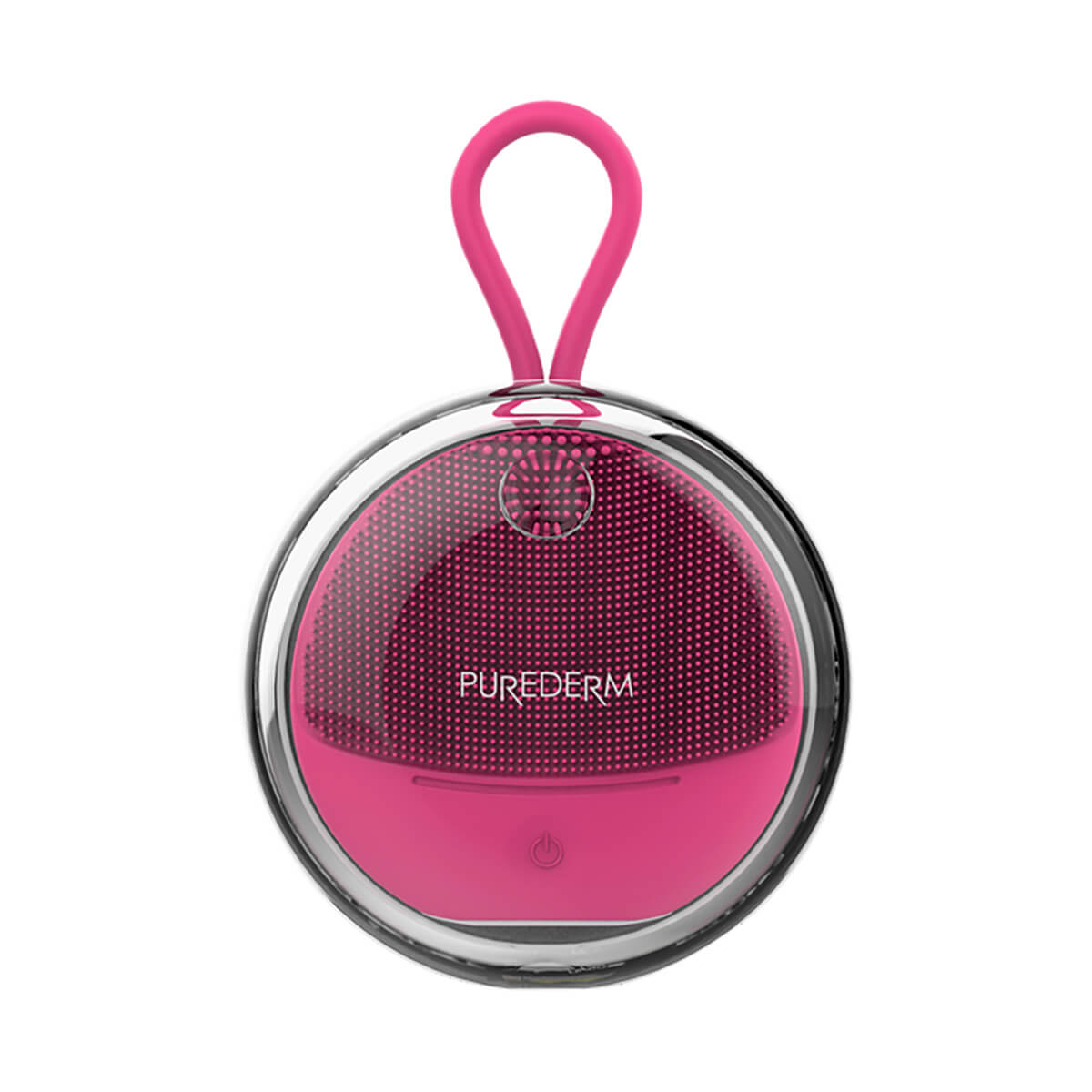 PUREDERM Travel brush for facial Cleansing PINK, 1 pc